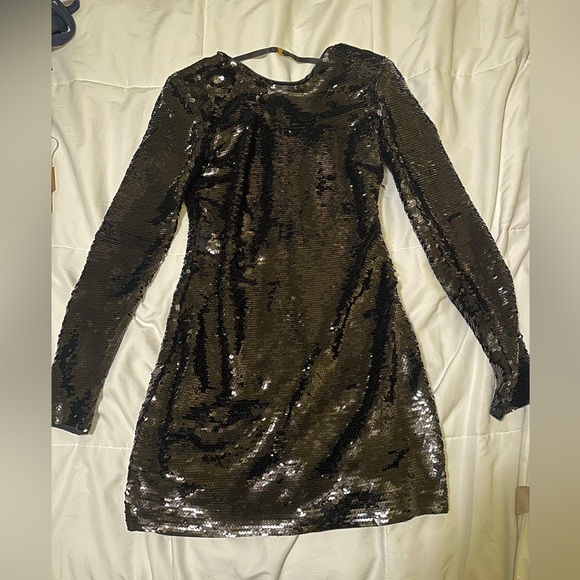 FRAME Sequin Mini Dress - Picture 2 of 4